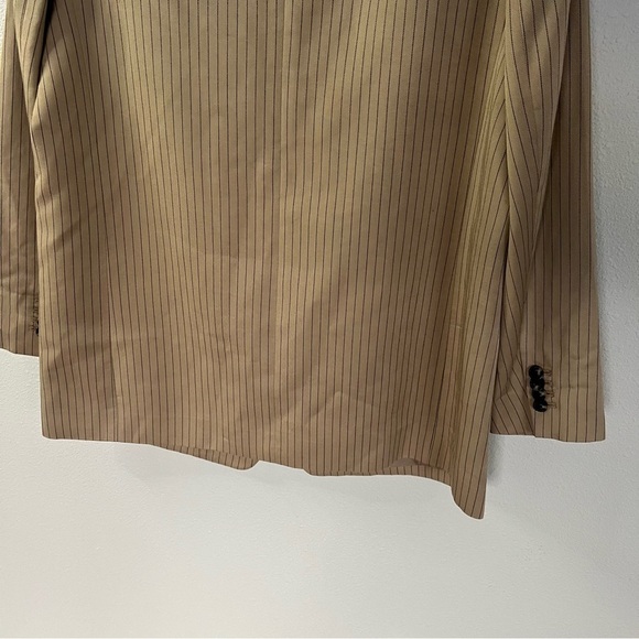 NWOT Everlane Oversized Striped Blazer Cornstalk & Black Tan Business Women’s 12 - Picture 13 of 13